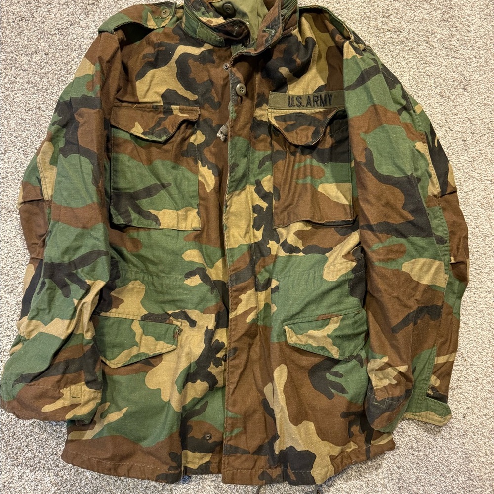 M-65 Field Jacket Small Long Woodland Camo Army  So Sew Styles Inc. Cold Weather